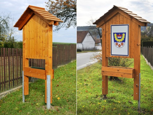 Uvítací tabule při vjezdech do města