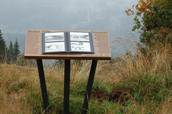 Umístění malého pomníku Gustava Geipela