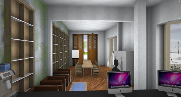 Vizualizace interiéru společný prostor