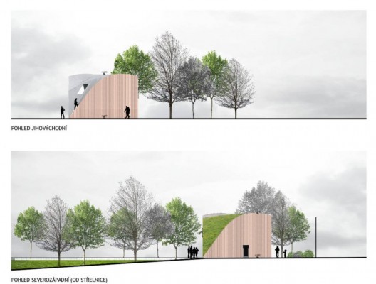 Zázemí fotbalového stadionu Střelnice