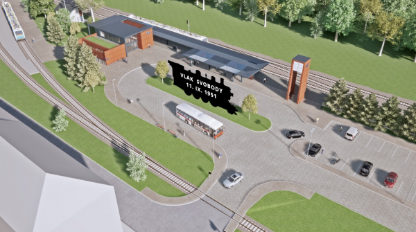 Pomník "Vlaku Svobody"